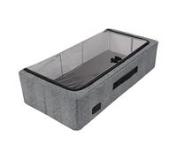 Periea 'Casey' Underbed Storage Boxes with Lids - Foldable, Stackable, and Space-Saving Organiser to Keep Your Space Tidy and Clutter-Free - Herringbone - Medium