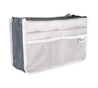 Periea Chelsy Handbag Organiser Insert (White, Medium)