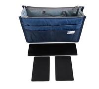 Periea 'Chelsy' Premium Handbag Organiser Insert: Structured Travel Pouch for Tote Bag, Purse Insert for Efficient Bag Organisation - Large, Royal Blue