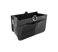 Periea Claire Luxury Crocodile Effect Faux Leather Handbag Organiser Insert- ideal for Most Medium Sized Handbags- 10 Pockets & 5 Double Card Slots (Black)