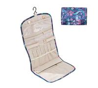 Periea ‘Cleo’ Travel Jewellery Organiser Roll Foldable Jewelry Case for Journey - Rings, Necklaces, Bracelets, Earrings (Buddha, Large)