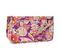 Periea ‘Daisy’ Handbag Organiser Insert - Tote Bag Inserts for Handbag, Bag Organiser Insert with 15 Compartments - Small, Purple Floral