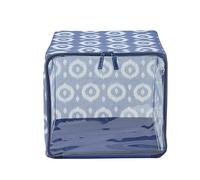 Periea Margot Stackable Storage Cube: Collapsible, Steel-Framed Boxes with 20kg Capacity, Carry Handles & Clear Front Windows. Perfect for Home Organisation and Decluttering - Pack of 4