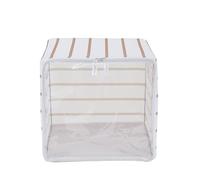 Periea Margot Stackable Storage Cube: Collapsible, Steel-Framed Boxes with 20kg Capacity, Carry Handles & Clear Front Windows. Perfect for Home Organisation and Decluttering - Pack of 4