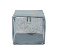 Periea Margot Stackable Storage Cube: Collapsible, Steel-Framed Boxes with 20kg Capacity, Carry Handles & Clear Front Windows. Perfect for Home Organisation and Decluttering - Pack of 4