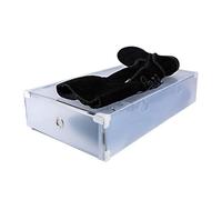 Periea 'Rosa' Stackable Shoe Drawers - Strong Plastic & Metal Frame, Interlockable Storage for Boots - Pack of 4