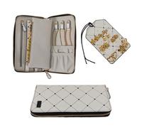 Periea Ruby Compact Travel Jewellery Case With Anti-Tarnish Lining, Black Dot