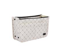 Periea 'Signature' Luxury Handbag Organiser Insert - 3 Sizes - (Black Dots, Medium)