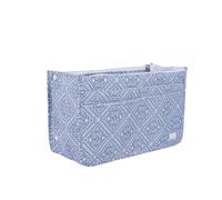Periea 'Signature' Luxury Handbag Organiser Insert - 3 Sizes - (Blue Mosaic, Large)