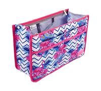 Periea 'Signature' Luxury Handbag Organiser Insert - 3 Sizes - (Flamingo, Large)