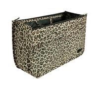 Periea 'Signature' Luxury Handbag Organiser Insert - 3 Sizes - (Gold Leopard, Large)