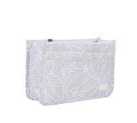 Periea 'Signature' Luxury Handbag Organiser Insert - 3 Sizes - (Grey Leaves, Small)