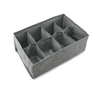 Periea® ‘Suzy’ Drawer Organiser - 8 Compartments - Foldable Drawer Dividers for Tidying & Organising Clothes, Underwear & All Kinds of Accessories - Anti-odour & Anti-mould Fabric