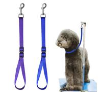 Periflowin Pet Dog Grooming Loops - 2 Pack Adjustable Nylon Restraint Noose, Arm Accessories, Bathing Safety Tether Straps for Grooming Table Bathtub (Style 2)