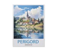 Périgord Dordogne,Jigsaw Puzzles for Adults 1000 Piece, Classic Puzzle Teens Boys Girls Puzzles Sturdy Tight Fitting Pieces,Letters On Back for Ideal Challenging And Gift(38x26cm)-GM71