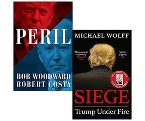 Peril By Bob Woodward & Siege Trump Under Fire By Michael Wolff 2 Books Collection Set