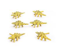 Perilla Home Set of 6 Metal Dinosaur Design Knobs - Heavy Duty Decorative Animal Shape Knobs for Room Cabinet Hardware Cupboard Kitchen Door Knobs Dresser Wardrobe and Quality Drawer Pulls