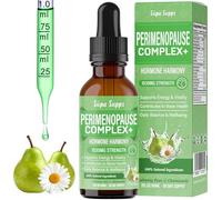 Perimenopause Liquid 60ml - Pear & Chamomile Flavour | Menopause Supplements with Red Clover & Vitamin B6 | Natural HRT Alternative Support | Midlife Supplements for Women - Pre Menopause