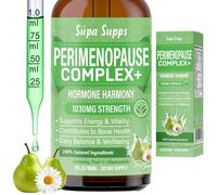 Perimenopause Liquid 60ml Pear & Chamomile Hormone Balance Support | Menopause supplement with Red Clover and Vitamin B6, natural HRT alternative for midlife women, Pear & Chamomile