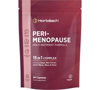Perimenopause Supplement for Women - Support at Early Stage of Menopause | Sage, Red Clover, Lions Mane & More - 15 Vitamins, Minerals & Botanicals - 60 Vegan Capsules - by Horbaach