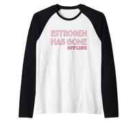 Perimenopause Women Menopause Estrogen Raglan Baseball Tee