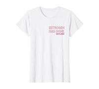 Perimenopause Women Menopause Estrogen Value Graphic T-Shirt, Women, White, XL