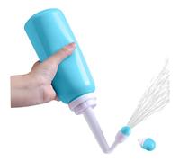 Perineal Bottle for Postpartum Care, 500ml Portable Handheld Upside Down Peri Bottles with Cover, Postpartum Essentials for New Moms Perineal Recovery & Cleaning, Sky-Blue..