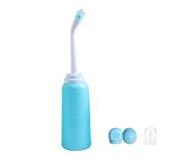 Perineal Bottle for Postpartum Care, 500ml Portable Handheld Upside Down Peri Bottles with Cover, Postpartum Essentials for New Moms Perineal Recovery & Cleaning Bottle (Blue)