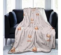 Perinsto Cute Bears Throw Blanket Ultra Soft Warm All Season Decorative Fleece Blankets for Bed Chair Car Sofa Couch Bedroom 60"X50"