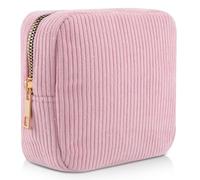 Period Bag for Teen Girls, Sanitary Napkin Storage Bag, Cute Portable Period Pouch with Zipper, Sanitary Pads Bags Tampons Holder for Purse (Pink)