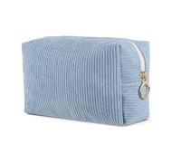 Period Bag for Teen Girls, Tampon Holder for Purse, Cute Corduroy Sanitary Napkin Storage Bag with Zipper, Period Portable Pouch for Daily Use, Menstrual Pad Bags for Tampons (Blue)