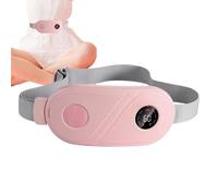 Period Heating Pad - 3-Modes Heated Massage Belt, Cordless Wrap, Adjustable Fit for Back Abdomen Waist | Rechargeable Menstrual Cramp Massager for Home Bed Office Travel Sleep Work Study R