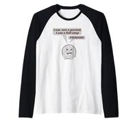Period or fullstop funny English language grammar Raglan Baseball Tee