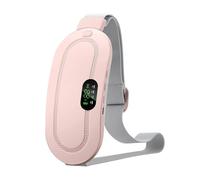 Period Pain Relief Heating Pad - Rechargeable Menstrual Heat Belt with 3 Heat & 4 Massage Modes - Fast Heating Cramp Relief Pad for Back & Belly