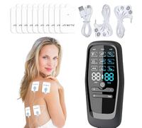 Period Pain Simulator for Men, HOVCEH 9 Modes TENS EMS Machine for Period Pain Relief, Electric Muscle Stimulater Machine with 10 PCS Patches for Back, Shoulder, Neck, Leg