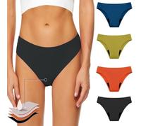 Period Pants for Women Swimming,High Waisted 4Ply Leakproof Bikini Menstrual Swimwear Bottoms for Girls Teens, Super Absorbent Quick Dry Swim Shorts,Middle Waist Swimming Panties for Girls Teens Women