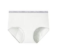 Period Pants Full Coverage Briefs Soft Underpants Slight Tummy Control Pants Bikini Briefs Multipack Women’s Undies Panties MaxiBriefs High Waisted Underwear Women Cotton Plus Size Knickers White
