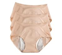 Period Pants,Period Pants Heavy Flow,Leak Proof Pants Women Urine Washable,3-Pack Postpartum Pants,Period Pants for Teenage Girls,Periods Pants Suitable for Menstrual Cycle (Skin, 4XL)