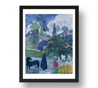 Period Prints Among the Lillies 1893 by Paul Gauguin, A3 Frame