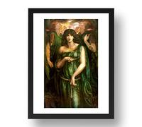 Period Prints Astarte Syriaca 1875 77 by Dante Gabriel Rossetti, vintage Pre-Raphaelite art, A3 reproduction in 17x13 (A3) Black Frame