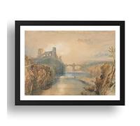 Period Prints Barnard Castle, 1825 by Joseph Mallord William Turner RA, A3 reproduction in 17x13 inch frame