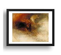 Period Prints death on a pale horse by J.M.W. Turner, vintage art, A3 reproduction in 17x13 (A3) Black Frame