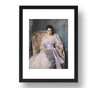 Period Prints John Singer Sargent: Lady Agnew Of Lochnaw 1892%2B, vintage art, A3 reproduction in 17x13 (A3) Black Frame