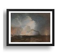 Period Prints Staffa, Fingal's Cave, 1831 32 by Joseph Mallord William Turner RA, A3 reproduction in 17x13 inch frame