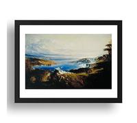 Period Prints the plains of heaven by John Martin, ca. 1851, vintage art, A3 reproduction in 17x13 (A3) Black Frame