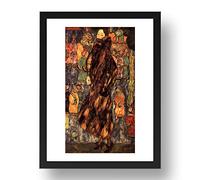 Period Prints The Polecat Fur 1916 1918 by Gustav Klimt, vintage art, framed A3 reproduction poster print in 17x13 inch frame