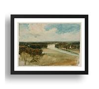 Period Prints The Thames from Richmond Hill, 1815 by Joseph Mallord William Turner RA, A3 reproduction in 17x13 inch frame