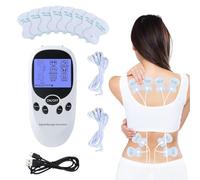Period Simulator Machine for Men Tens Machine for Back Pain 6 Modes 8 Pads Period Cramp Simulator Rechargeable Electric Massager with Back