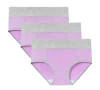 Period Swimwear Clearance Women Menstrual Leakproof Panties Ladies High Waisted Cotton Plus Size Period Briefs High Absorbency Physiological Knickers Period Bikini Bottoms UK Size 10-22,Pack of 3
