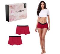 Period Underwear Heavy Flow Black Shorts Women Underwear Heavy Flow Period Pants Washable Ladies Knickers Panties for Women Incontinence Knickers Ladies Incontinence Pants Teen Period 2pcs XL Red